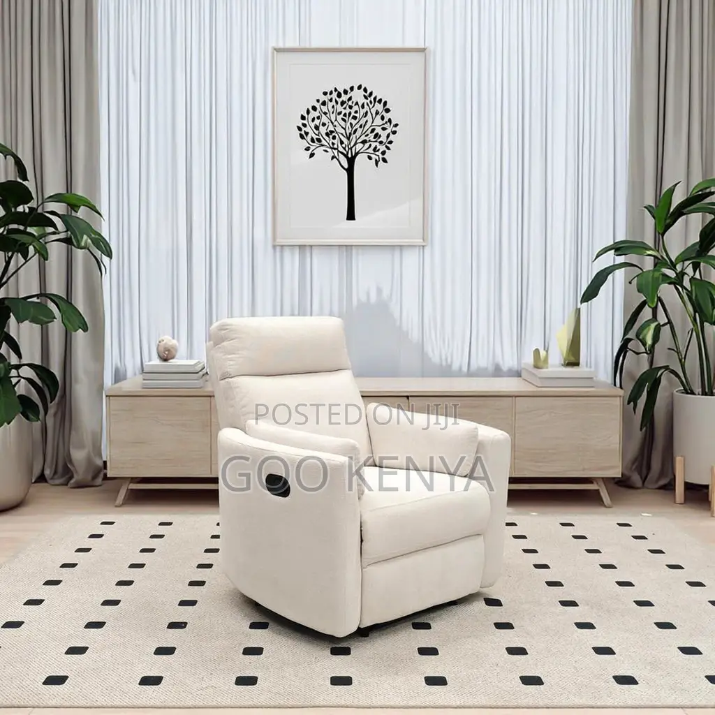 Home Sofa; Adjustable Reclining Leather Sofa With Comfort Cushions