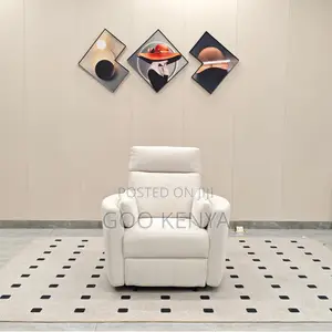 Home Sofa; Adjustable Reclining Leather Sofa With Comfort Cushions