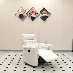 Home Sofa; Adjustable Reclining Leather Sofa With Comfort Cushions