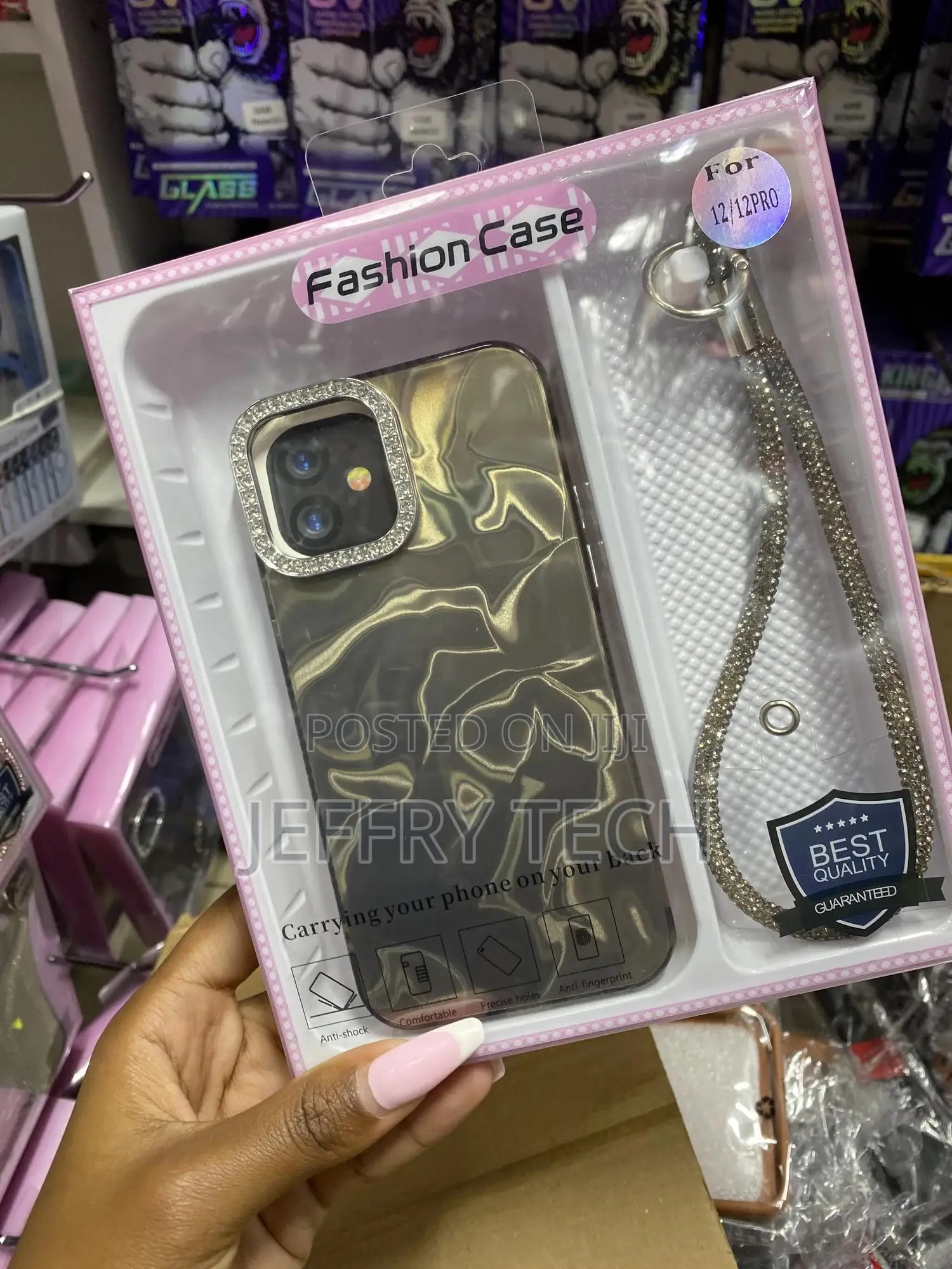Alukap Marble Wrist Strap Chain Phone Case for iPhone 12 Pro
