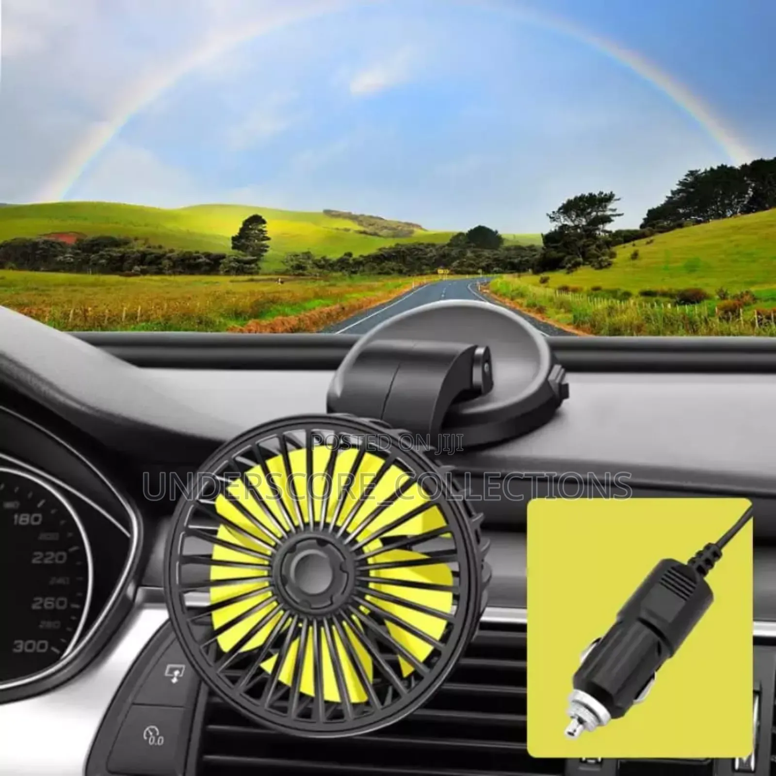 *Universal Mini Auto Cooling Roratable Car Fans*
