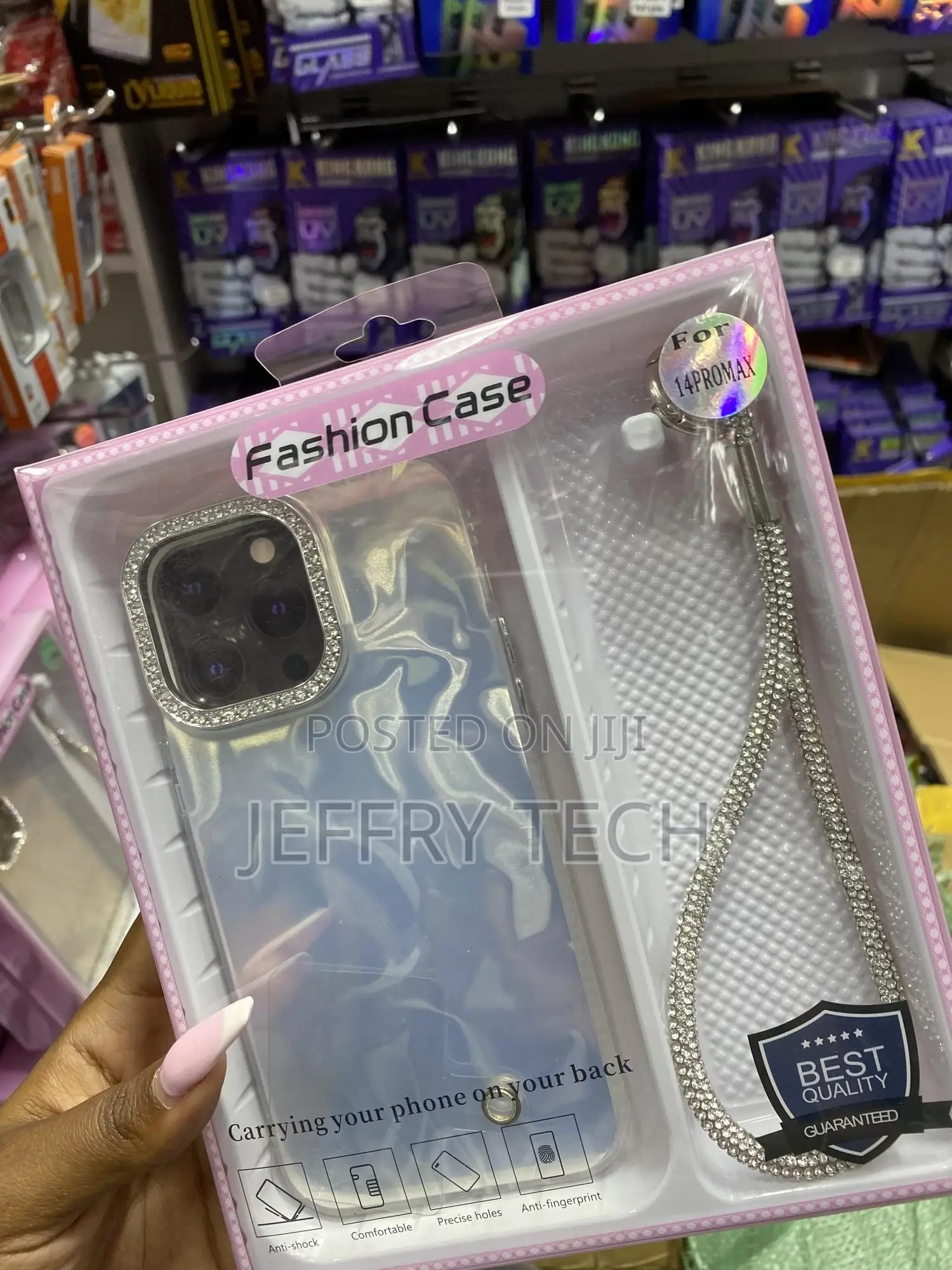 Verty Marble Wrist Strap Chain Phone Case for iPhone 14 Pro Max