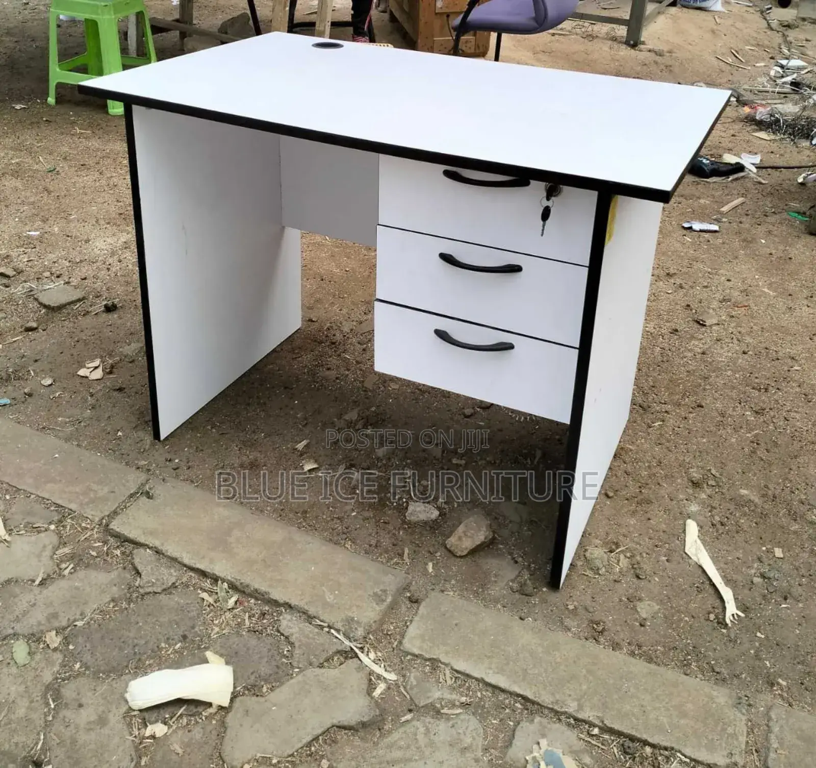 Black White Office Desk