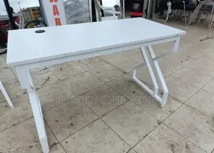 All White Working Table