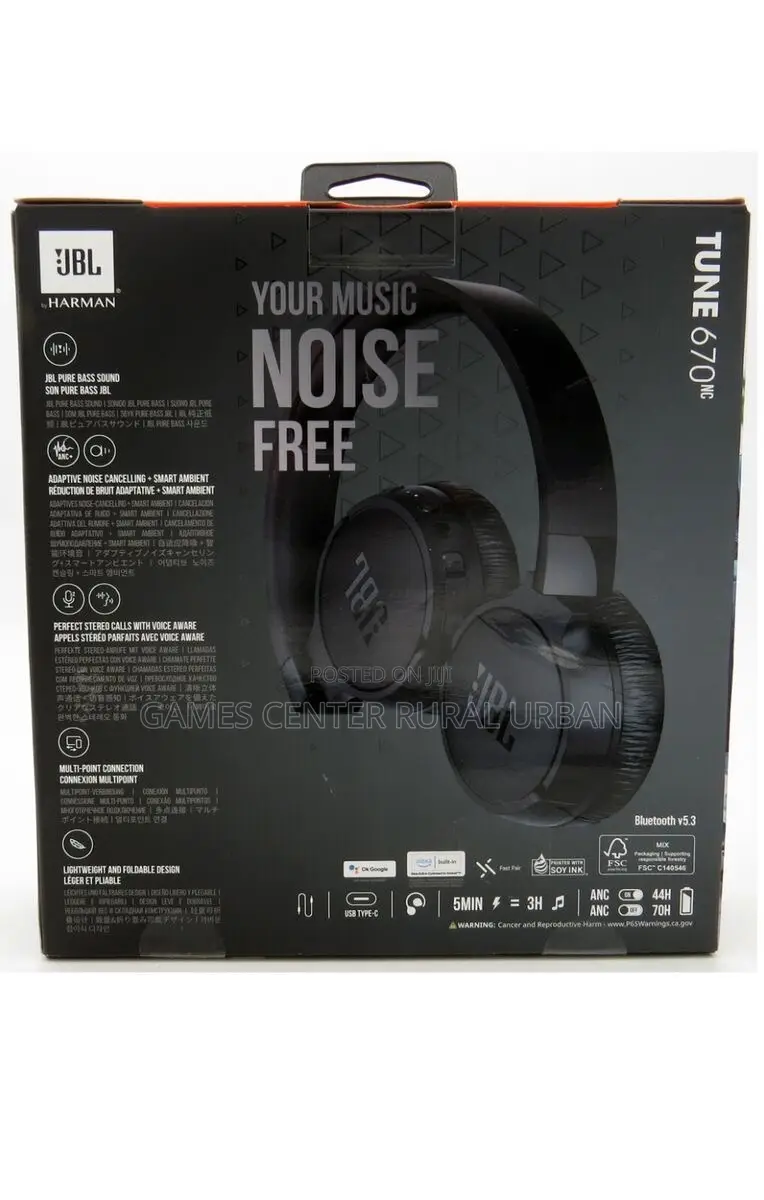 JBL Tune 670nc Wireless Headphone