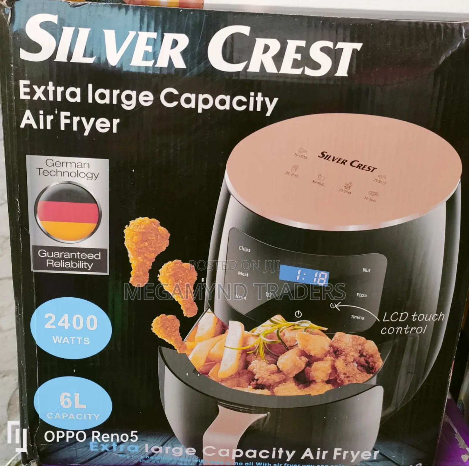 Air Fryer 6 LTR/ Silver Crest Air Fryer