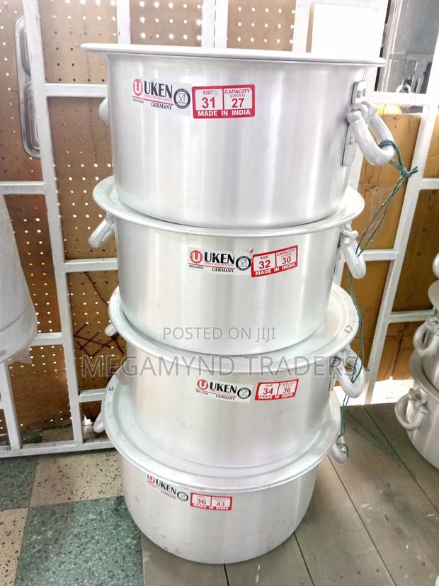 Sufuria Set Size 25l, 30l, 36l, 43l/Commercial Sufuria 4pc