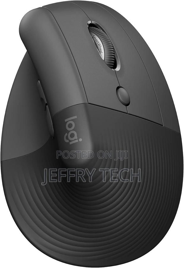 Logitech Lift Vertical Ergonomic Mouse, Wireless Bluetooth or Usb Rec