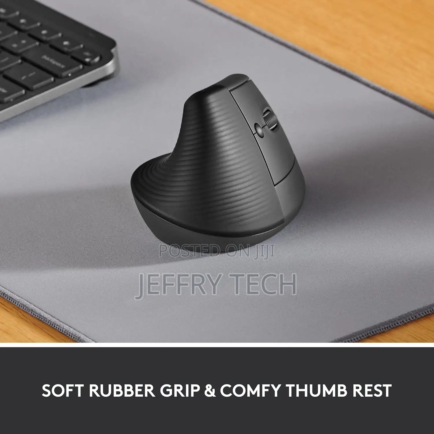 Logitech Lift Vertical Ergonomic Mouse, Wireless Bluetooth or Usb Rec