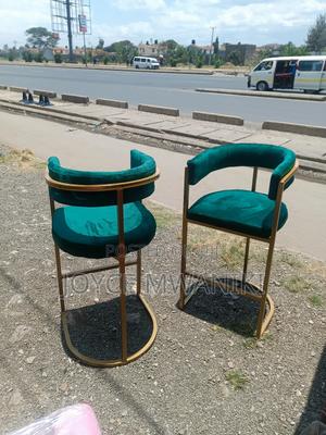 Modern High Stools or Kitchen Stools, Green - main view