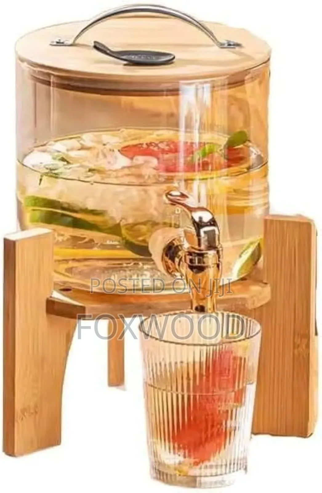 Bamboo Base and Glass Lid