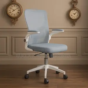 Modern Mid Back Orthopedic Mesh Chair-Flip Armrest