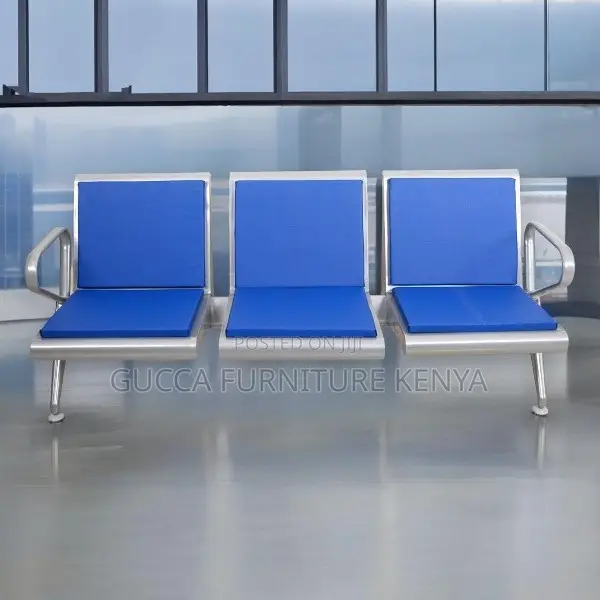3-persons Reception Waiting Padded Bench