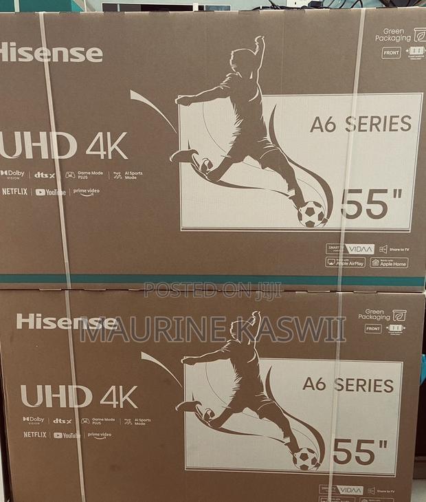 Hisense 55” Inch A6 Smart Tv -2025 (55a6 - thumbnail 2