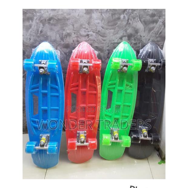 Long Skate Board ,With Grip Tape/ Antislide at the Top,Rubber Wide -