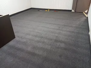 Indoor Dark Grey Gym Delta 4mm Thick Wall to Wall Carpets