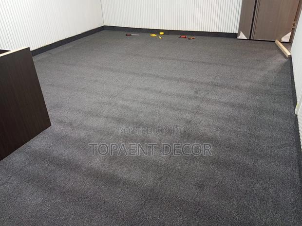 Indoor Dark Grey Gym Delta 4mm Thick Wall to Wall Carpets - main view