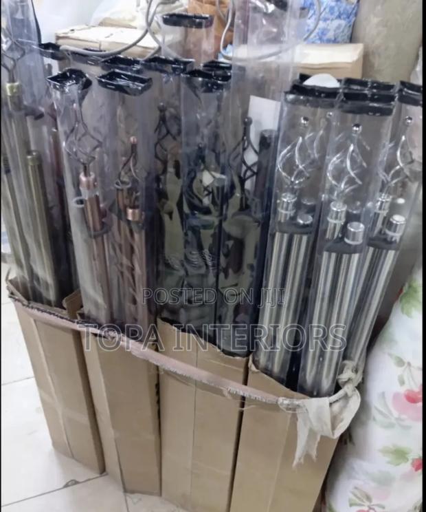 Generi Adjustable 2m Single Extendable Drapery Curtain Rods