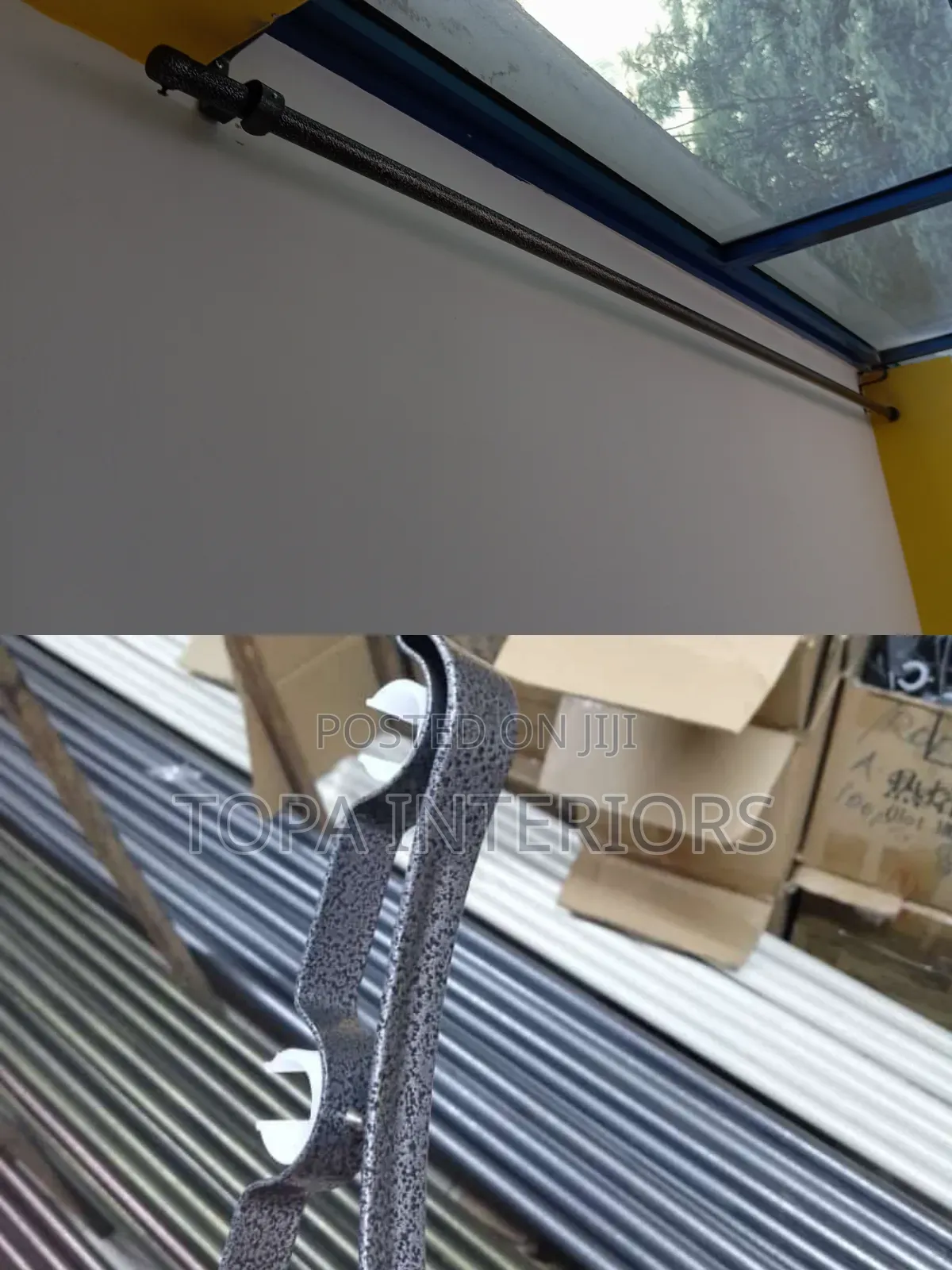 Strong Heavy Duty Powder Coated Jua Kali Drapery Curtain Rods