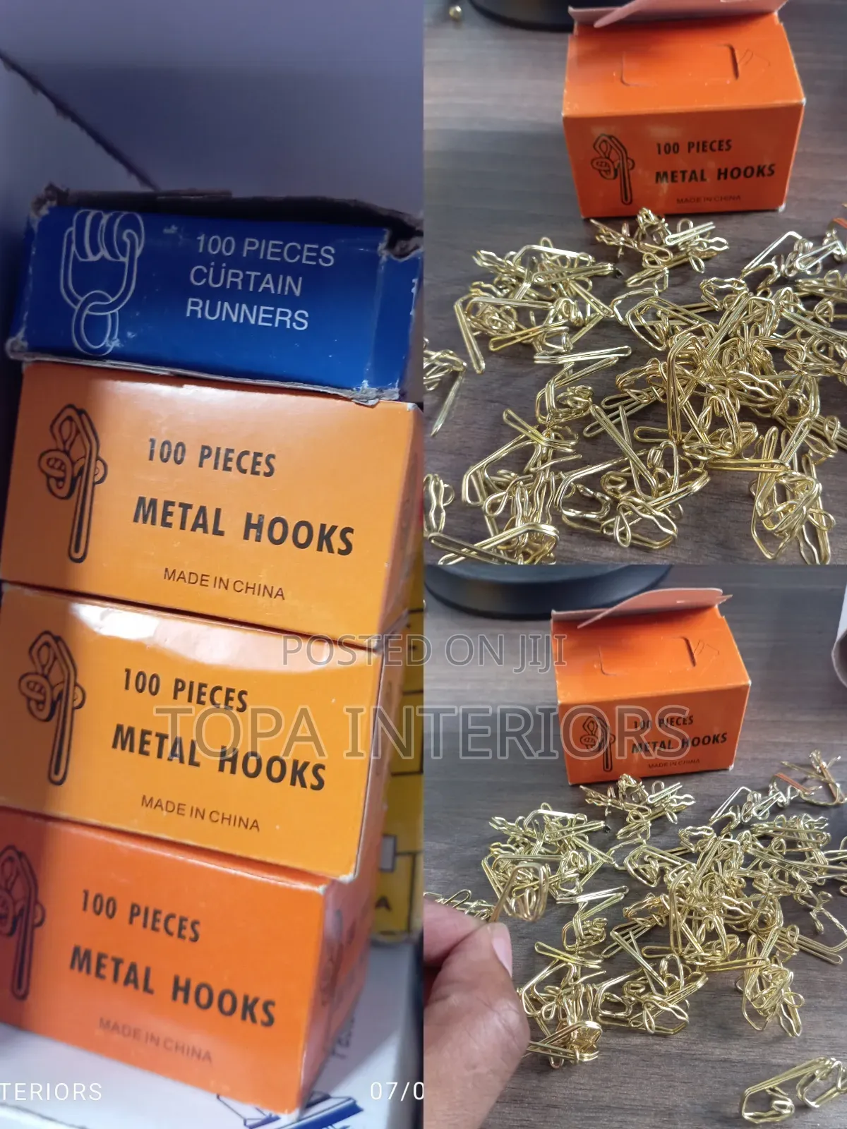 Golden Drapery Metallic Curtain Hooks