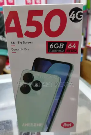 New Itel A50 128 GB Black