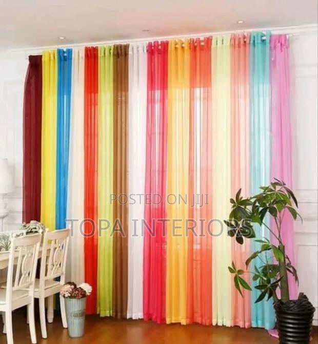 Decorative Plain Coloured Light Soft Sheers - main view