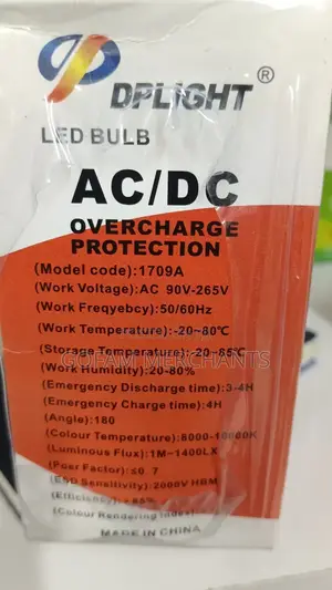 A Pack of 5 Intelligent Emergency Bulbs 9 Watts