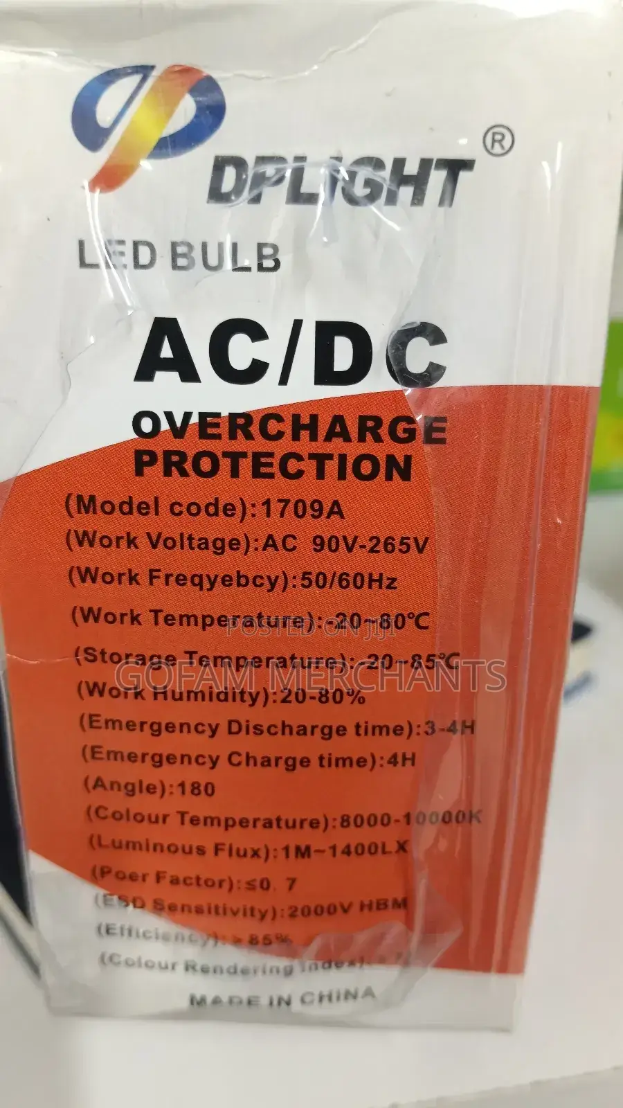 A Pack of 5 Intelligent Emergency Bulbs 9 Watts