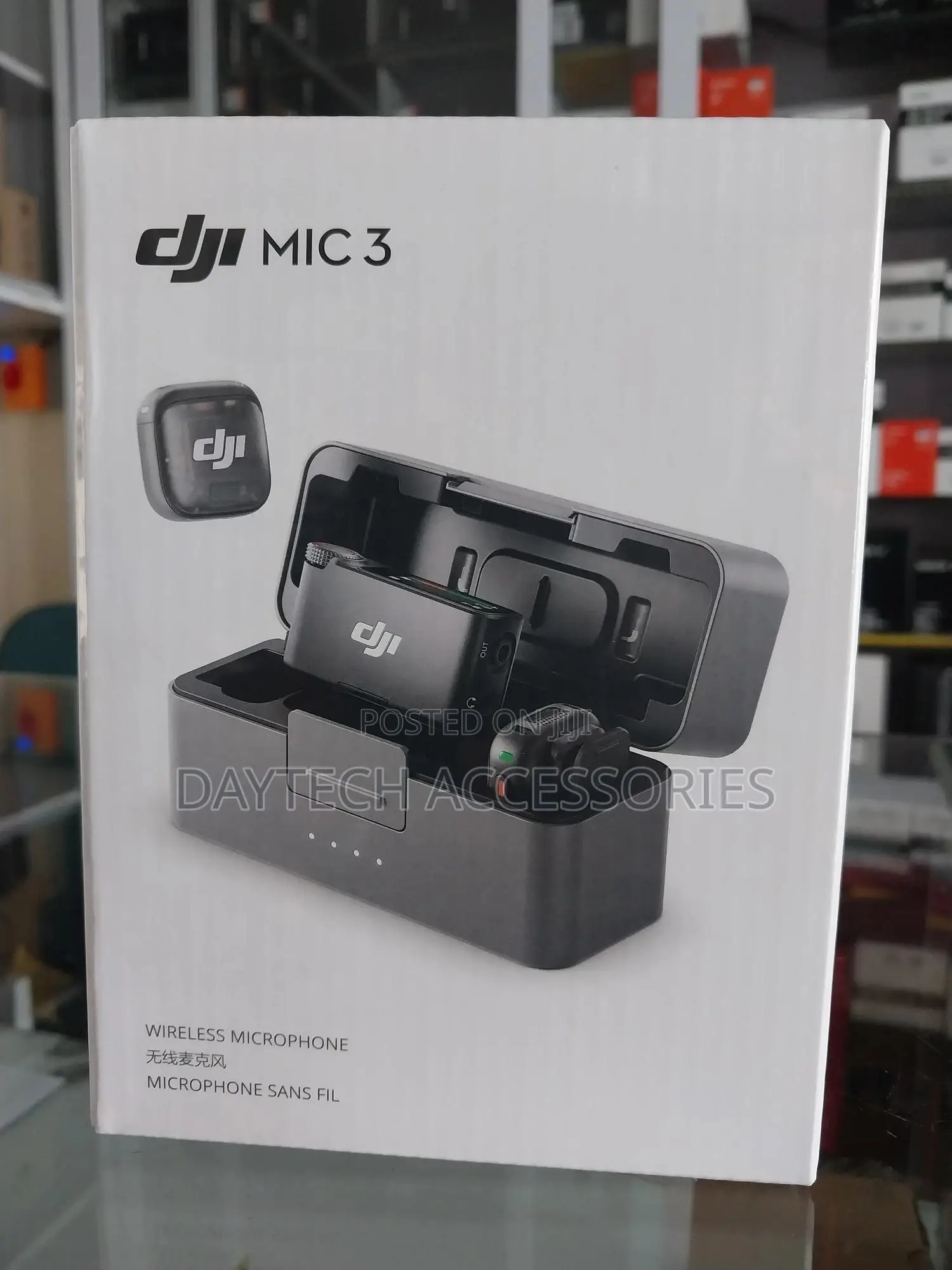 Dji Mic 3 (2 Tx + 1 Rx + Charging Case) Mic for iPhone/Camera/Android