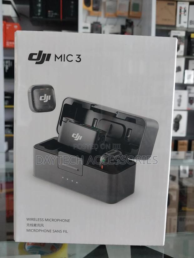 Dji Mic 3 (2 Tx + 1 Rx + Charging Case) Mic for iPhone/Camera/Android