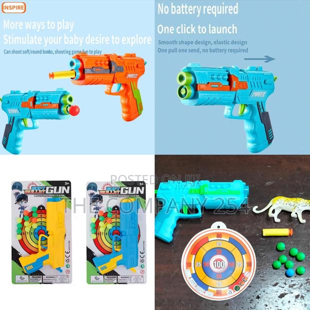 *Kids' Toy Gun With Simulation Structure and Target - main view