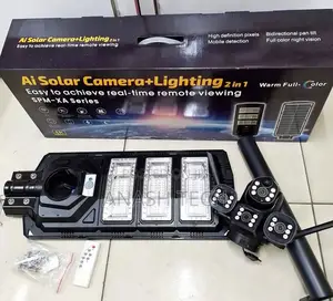 Impressive 4g PTZ 360 Solar Camera 450watts Solar Powered Streetlight