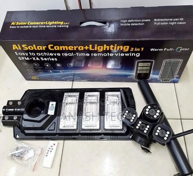Impressive 4g PTZ 360 Solar Camera 450watts Solar Powered Streetlight