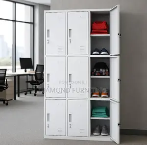 Durable 9-Locker Door Steel Office Filling Cabinet