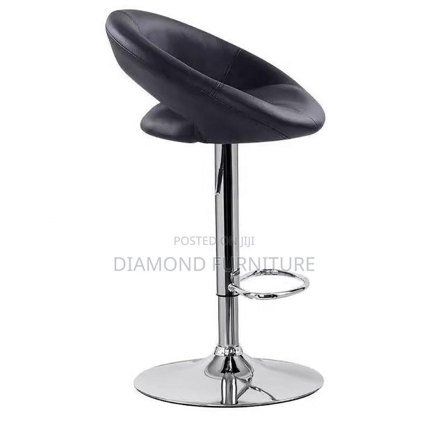 Modern Crescent Adjustable Swivel Office Bar Stool - thumbnail 2