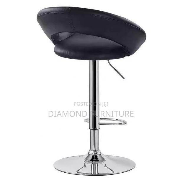 Modern Crescent Adjustable Swivel Office Bar Stool - thumbnail 3