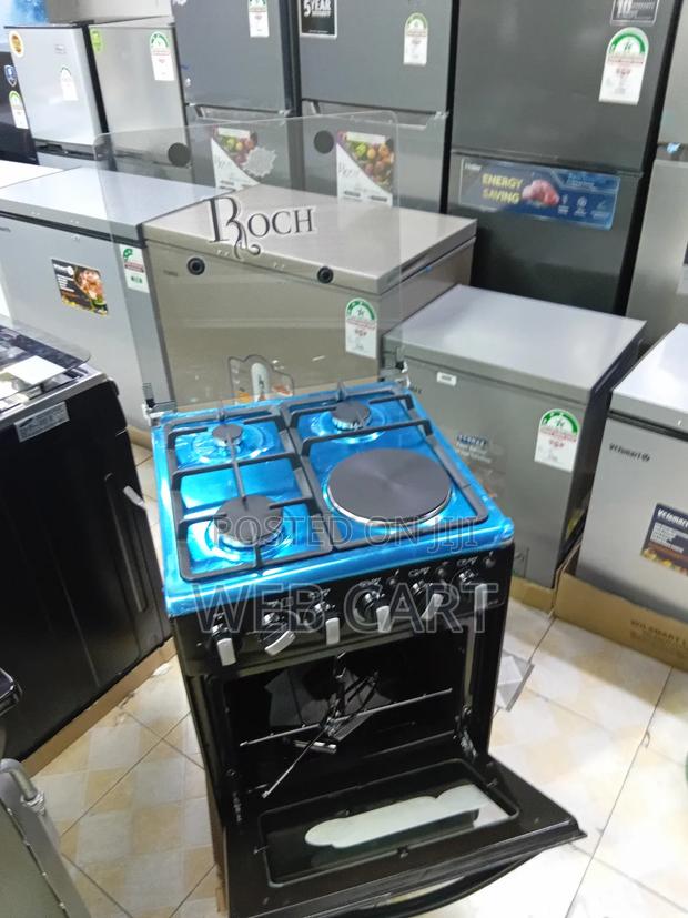 Roch 50×55 Cooker With 3 Gas Burners + 1 Electric - main view