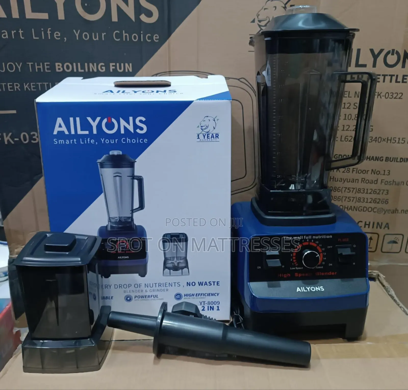 Ailyons 2 in 1 Commercial Blender + Free Delivery Within Nairobi.