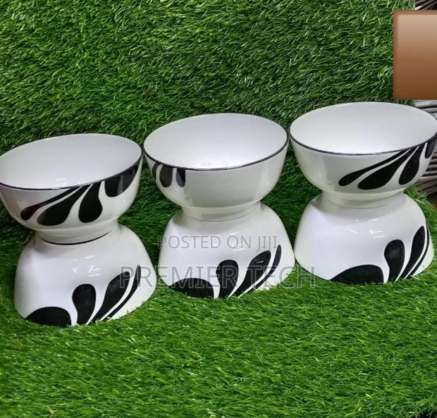 *6pcs White Black Bowls - main view