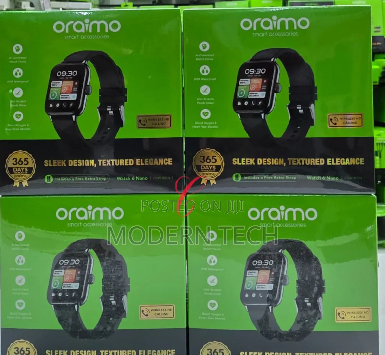 Oraimo Watch 6 Nano 1.52" TFT Full Touch Smart Watch