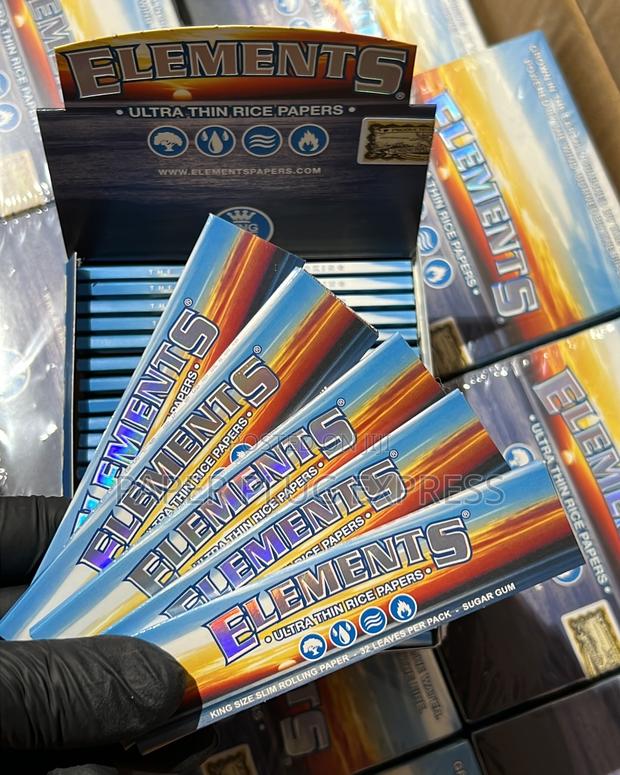 Elements King Size Slim Rice Paper Rolling Papers - main view
