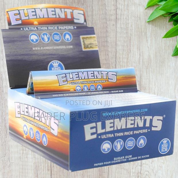 Elements King Size Slim Rice Paper Rolling Papers - thumbnail 2