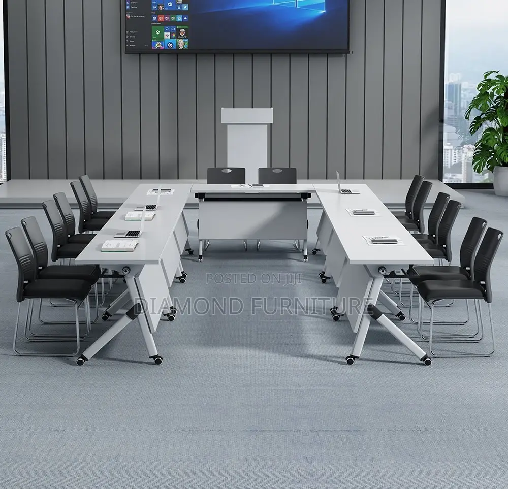 Foldable Space-Saving Training Office Desk Table