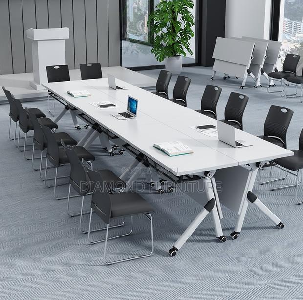 Foldable Space-Saving Training Office Desk Table - thumbnail 5