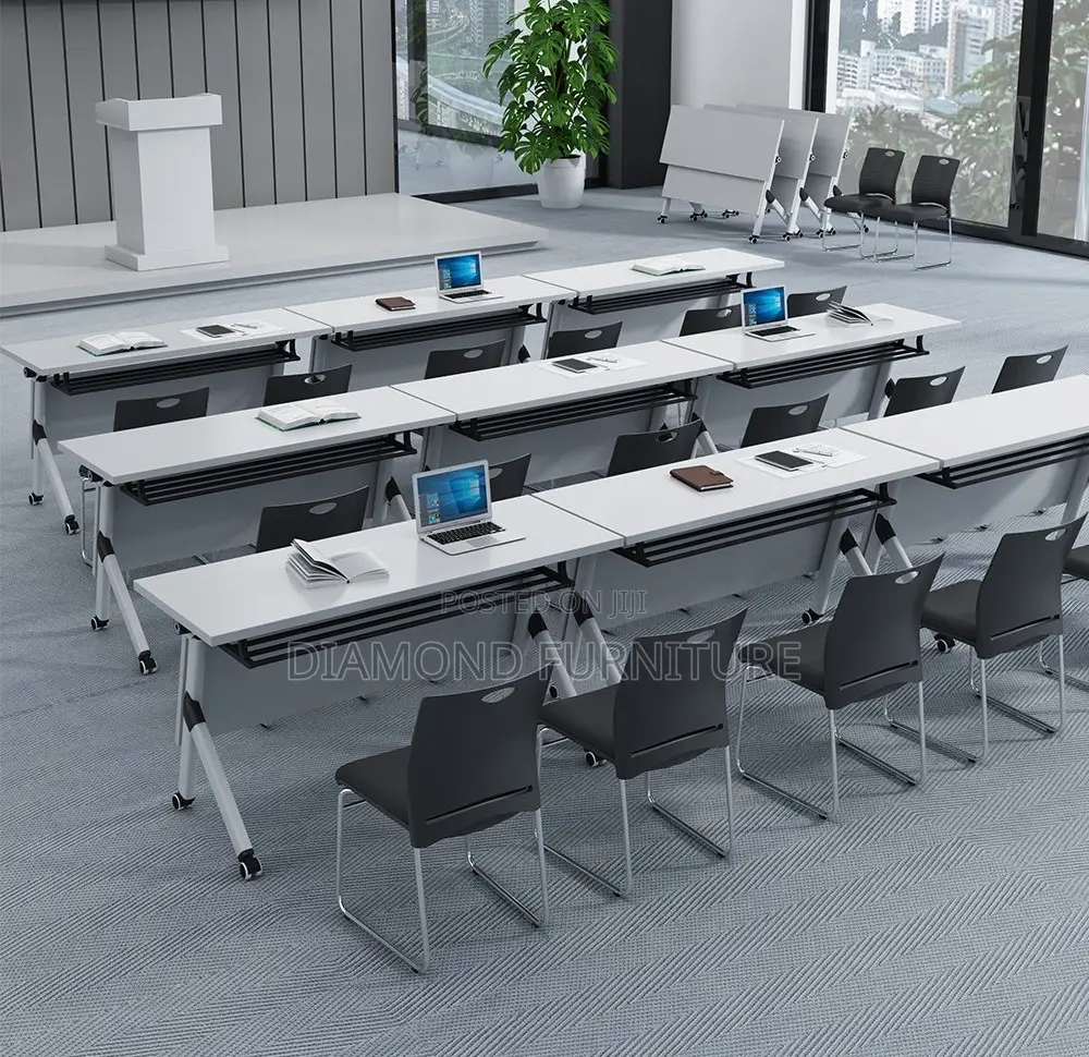 Foldable Space-Saving Training Office Desk Table