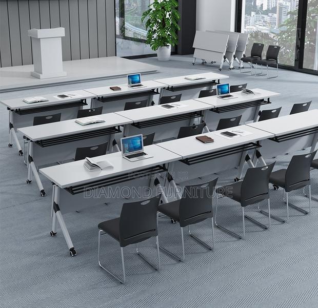 Foldable Space-Saving Training Office Desk Table - thumbnail 7