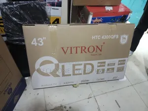 The Vitron Htc4300qfs 43 Inch Qled Smart Flameless Tv 