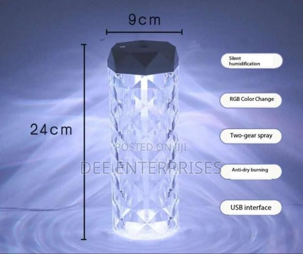 High Quality Crystal Intelligent Humidifier With 7 Colour - thumbnail 2