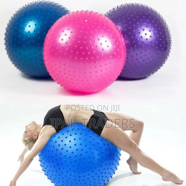 *Spike Gym Ball Large Yoga Ball Fitness Anti Burst *Size:75cm