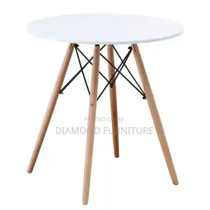 Eames Office Round Table With Wooden Legs